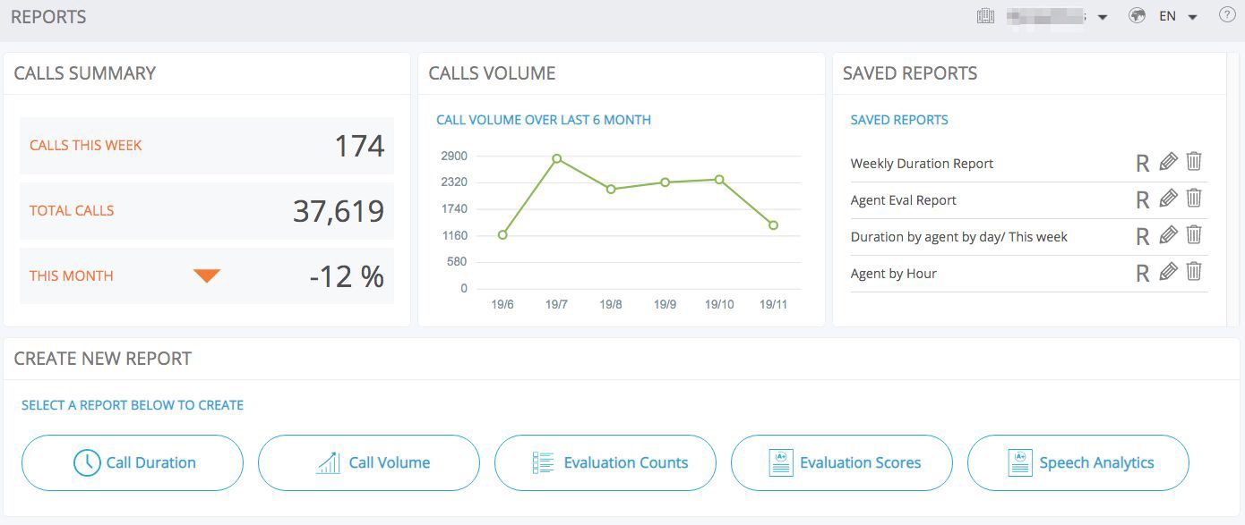 Call Recording Reporting