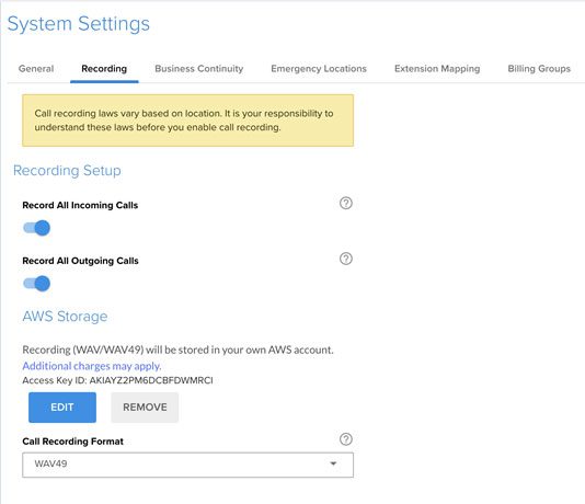 Navigate to System Settings