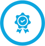 Icon for streamlining customer experience optimization with quality assurance.