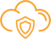 Icon of military-grade 256-bit AES encryption.