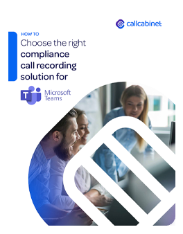 CallCabinet Microsoft Teams eGuide Thumbnail.