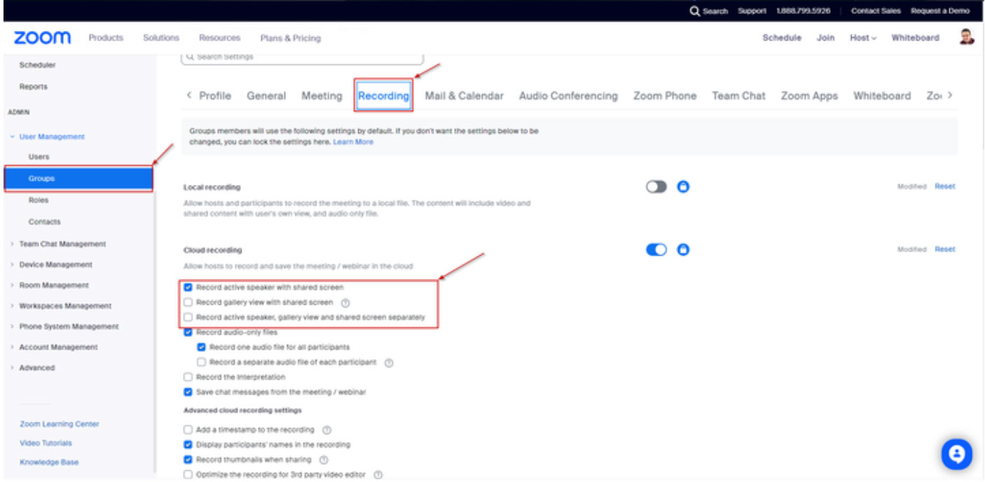 Granular recording permissions control