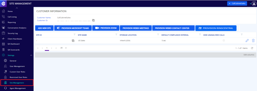 Provision RingCentral
