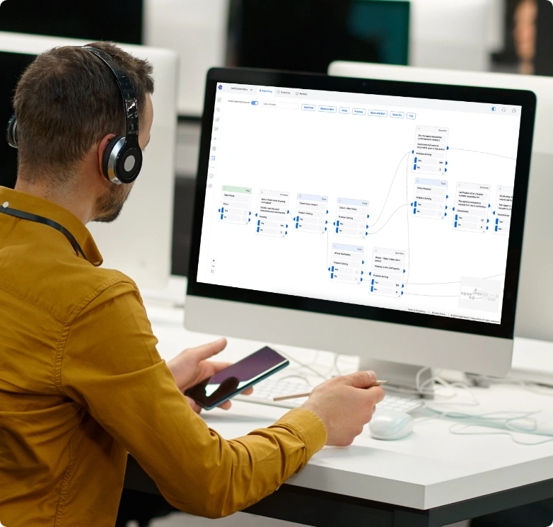 drag and drop QA scorecard editor