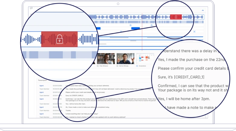 automated audio and transcription redaction