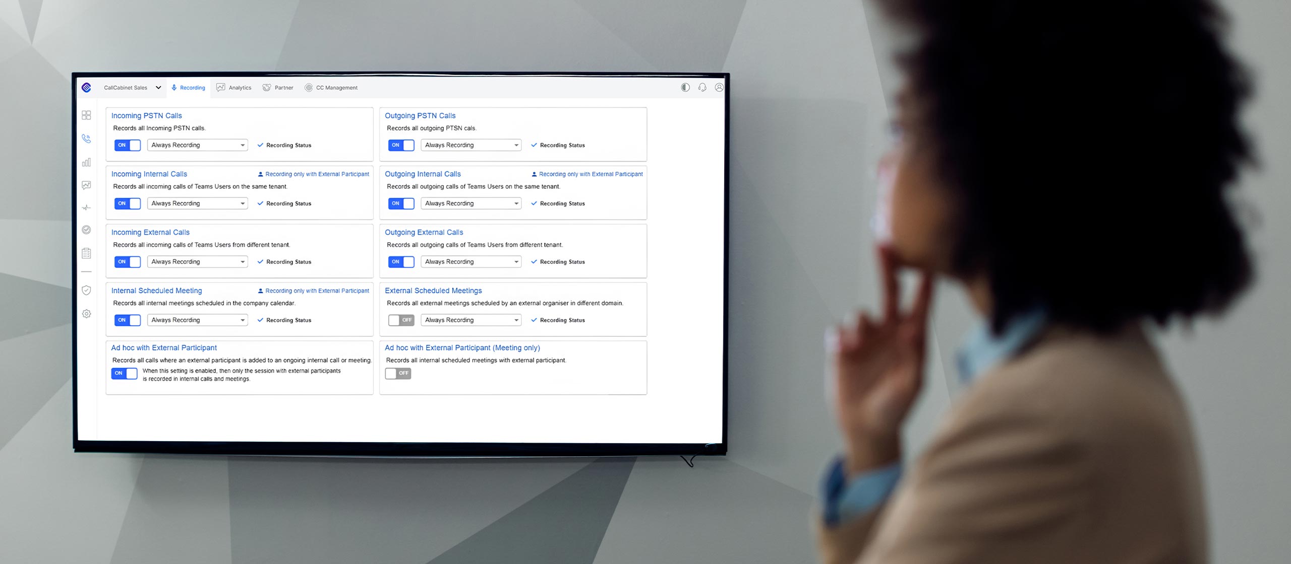 policy-level integration within Microsoft Teams