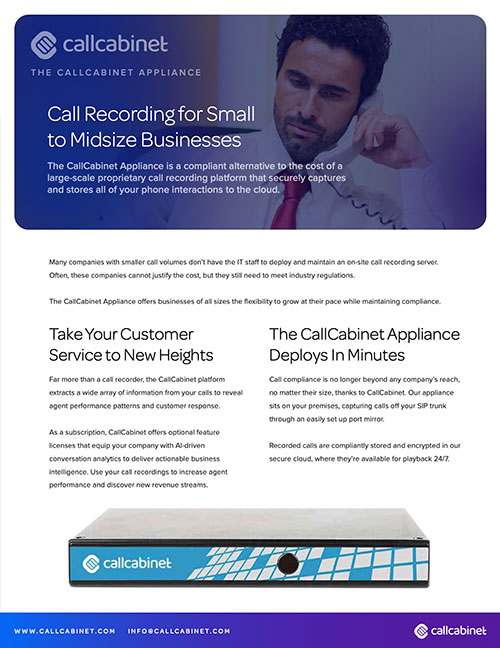 CallCabinet Brochure Thumbnail Appliance