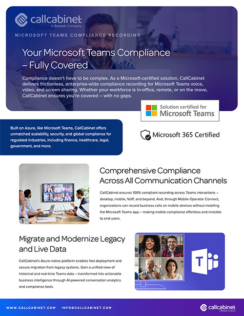 CallCabinet Brochure Thumb Microsoft Teams